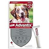 Advantix® Spot-on antiparassitario per Cani da 10 kg a 25 Kg, 6 pipette da 2,5 ml. Elimina zecche, pulci, pidocchi e larve di