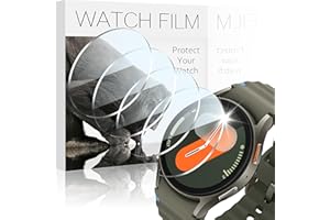 AIDOWU 4-Stück Glas Schutzfolie Kompatibel mit Samsung Galaxy Watch 7 6 5 4 FE 40mm Displayschutz HD Klar 9H Gehärtetem Glas Displayschutzfolie für Galaxy Watch 7 6 5 4 FE 40mm Schutz,Kratzfestigkeit
