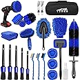 26Pcs Car Detailing Brush Set, Car Detailing Kit, Car Detailing Brushes, Car Cleaning Kit, Car Windshield Cleaning Tool, Professional Car Care kit - Car Wash Brush kit for Interior Exterior Wheels