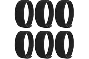 WEFINEST 6 Stück Hosenklammer Fahrrad, Schwarze Hosenschutz Fahrrad Breit, Hochelastisches Fahrradhosenband Extra Sicher Hosenklammern Für Radfahrer, Hosenband Fahrrad für Radfahren, Joggen, Wandern, Angeln