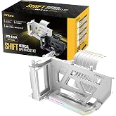 Antec PCIe 5.0 GPU Y&uuml;kseltici Kablo, RGB Ayarlanabilir Dikey GPU Braketi, PCI Express, G&uuml;m&uuml;ş/Beyaz