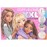 Depesche 13731 TOPModel XXL aktivite kitabı, 24 sayfa &ouml;nceden basılmış boyama, yapboz ve &ccedil;ıkartmalar, 4 adet &ccedil;ıkartma i&ccedil;eren 