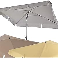 4smile Sonnenschirm Balkon SunnyShade – UV 50+ Balkon-Sonnenschirm rechteckig, 200x125cm, knickbar - edel und cool in Fb…