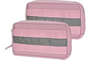 OneTigris Lot de 2 sacs de nourriture pour chien, grand espace molle, sac de nourriture pour dressage de chien avec bandes réfléchissantes, adapté pour l'entraînement tactique de chien, promenade