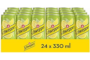 Schweppes Limón, Refresco Bebida Refrescante - Lata, Pack 24 x 33 cl