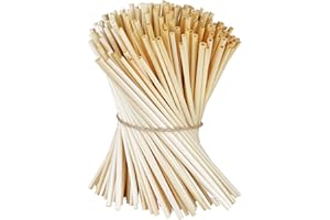 BEESI 200 Stück Bastelstrohhalme für Strohsterne, Basteln, Natur, Weihnachtsdekoration mit Kindern, Bastelbedarf für Weihnachtsstrohhalme, 20 cm langer Strohhalm