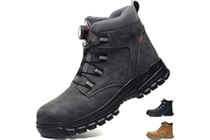 COOU Scarpe Antinfortunistiche Uomo Donna Impermeabile Leggere Scarpe da Lavoro con Punta in Acciaio Antiscivolo Scarpe Sicurezza 37-46 EU