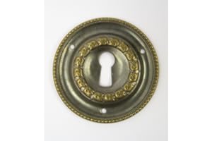 Clever-Deko Beschlag Messing Schlüsselloch antik alt Jugendstil Messing rund