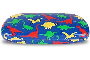 LAGO TERRA Dinosaur Print Hard Shell Glasses Case