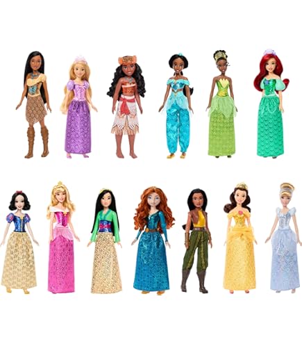 disney princess party dress pack - set of 7 Disney Princess Party Dress Pack - Set of 7 Dolls New in Box WP884