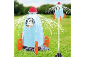 Wothfav Jouets Sprinkler, Arroseur à Fusée, Jouets Hydro Launch, Aspersion d'eau Jusqu'à 1,5 m, Jouets d'arrosage, Jouet Arroseur d'été pour Enfant 3+, Jardin, Pelouse, Jeux Plein Air
