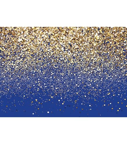 Fotohintergrund ‚Congrats Grade‘ – 2,8x1,5 M, Blau-gold, Für Abschlussfeiern & Partys