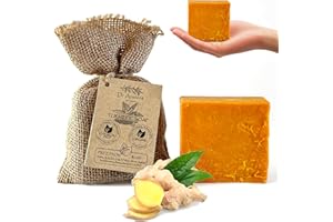 Dr.Ancient Turmeric Soap Bar Organic Natural Vegan Traditional Handmade Antique - Anti Ageing Skin Lightener, Even Skin Tone - Absolutely No Chemicals! Pure Natural Soap!