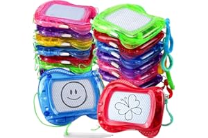 Piucrty Mitgebsel Kindergeburtstag Mini Maltafel Zaubertafel Schlüsselanhänger Kinder 12Pcs Nützliche Gastgeschenke Kleinigkeiten Give Aways Tombola Preise Pinata Füllung Party Beschäftigung