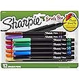 Sharpie Brush Tip Pens, Assorted Colors, 12 Count