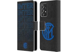 Head Case Designs Licenza Ufficiale Inter Milan Tipo di Logo Grafici Custodia Portafoglio in Pelle Compatibile con Galaxy A52 / A52s / 5G (2021)