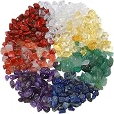 300 Pieces Irregular Hole Gemstone Beads for Stringing and Jewelry Making Earrings Rings DIY Accessories (Seven Colors)