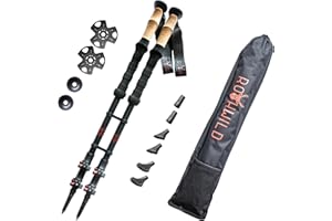 ‎ROTHWILD Rothwild Wanderstöcke, Modell Rehkitz, Teleskop-Trekkingstöcke mit Kork-Griff, für Damen und Herren, Länge 105-135cm