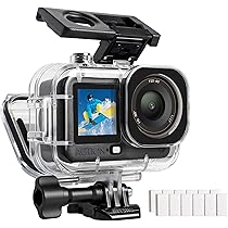 TELESIN Waterdichte behuizing voor DJI Osmo Action 6 camera, 60 m onderwaterduikbehuizing met anti-condens en snelsluithouder, schroefaccessoires voor Action 6