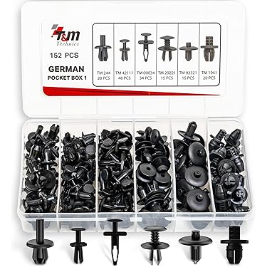 48 pezzi per porte laterali, clip decorative, 7701470769, compatibile con Vauxhall, compatibile con le clip esterne Opel, colore grigio e rosso e bianco