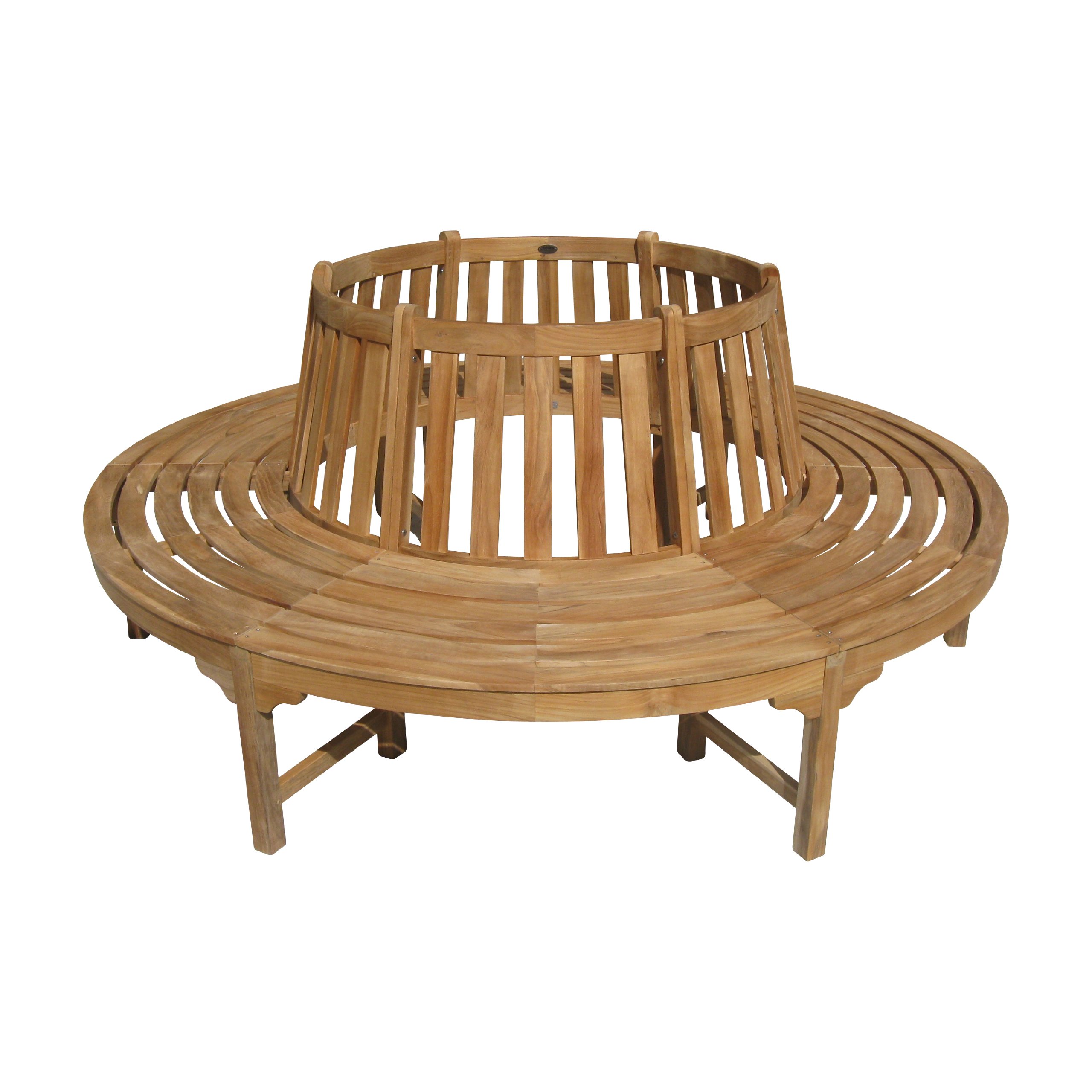 SEDEX Holz Baumbank Kentucky aus hochwertigem Hartholz, Ø 208cm Eukalyptusholz