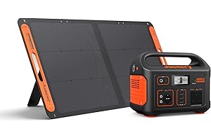 Jackery Solar Generator 500, 518WH Power Station with SolarSaga100W Solar Panel, Mobile Lithium Battery Pack for Holiday RV Camping, Outdoor Adventure, Emergency