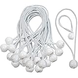 CoverUp! 25 Planenspanner mit Kugel für Banner, Planen, Pavillions, Zelte | Expanderschlingen, Planenhalter, Gummispanner, Ze