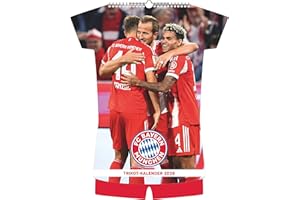 N Neumann - FC Bayern München 2026 – Trikotkalender 34x42 cm mit 12 Monatsblättern, 2-sprachigem Kalendarium & Spiralbindung, origineller ... in Trikotform für Fans: Trikot-Kalender 2026