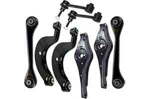 ‎ATEC GERMANY 8-TEILIGER QUERLENKER SATZ ACHSSCHENKEL LENKER RADAUFHÄNGUNG QUERSTREBE DRUCKSTREBE ZUGSTREBE OBEN UNTEN + 2x KOPPELSTANGE PENDELSTÜTZE STABISTREBE STREBE STABILISATOR STABIS STABI-STANGE HINTEN