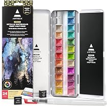 Papier Pour Aquarelle Arteza Bloc De Papier Rond Pour Aquarelle [17,8 Cm De Diamètre, 20 Feuilles] Papier Rond Pour Aquarelle Avec Papier épais 300 GSM Pour Le Dessin, Les Croquis, La Peinture
