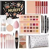 Muiefe Women's Make-up Set, Gift Case for Teenagers Girl, Professional Makeup Kit Complete with Palette Eyeshadows, Mascara,