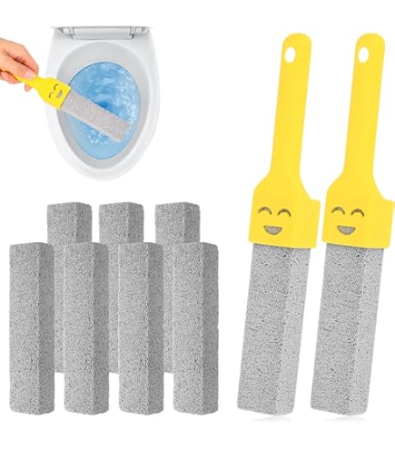 HO2NLE 4PCS Pietra Pomice per WC,con Manico Pietra Pomice Naturale, pietra pomic