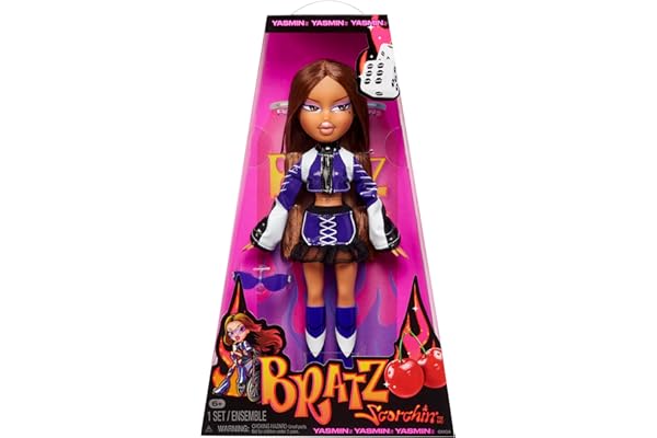 Bratz Scorchin' Yasmin - Comprend 1 poupée Mannequin, avec Tenue et Accessoires, poupées inspirées de la Moto, Jouets Mignons pour Filles