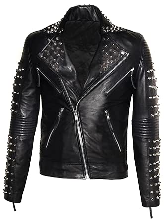 spiked biker jacket