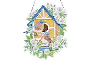 JanFebMar 5D DIY Diamant Painting Ghirlanda Natale Fai da te con Strass Pittura Diamante Corona Natalizia Decorazione da Appendere Ghirlanda Decorativa per Porta