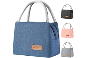 Borsa Frigo Piccola, NHHEO Borsa Termica Pranzo 8L Borsa Frigo Borsa Pranzo, Borsa Termica Piccola per Ufficio lavoro Scuola Viaggi Campeggio All'aperto Picnic (8L Blu)