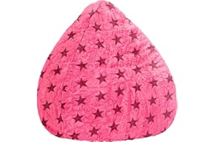 SITTING POINT only by MAGMA Sitzsack Fluffy Stars XL ca. 220 Liter pink
