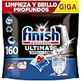 Finish Powerball Ultimate Infinity Shine, pastillas para el lavavajillas con poder quitagrasas y protección del cristal, 2 pa
