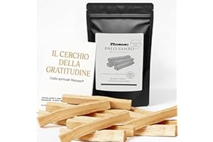 MAMAMI Palo Santo Naturale – Set da 15 Stick + Guida Cartacea inclusa | Legno Sacro per Purificazione, Meditazione e Benessere | Raccolta Etica dal Perù | Aroma Balsamico Intenso | Confezionato in Italia