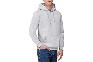 NUQLO Felpa Uomo con Cappuccio | No Logo | Cotone Premium | Basic - Casual - Sportivo | Senza Zip | Semplice Tinta Unita