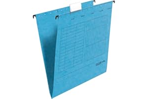 Falken 80002447 cartella sospesa verticale per DIN A4, Confezione da pezzi blu
