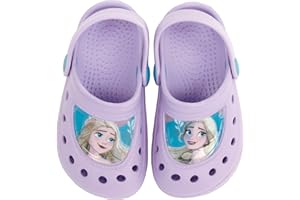 REQUETEGUAY URBAN RU Frozen Clogs für Mädchen | Disney Clogs | Elsa Disney Frozen Clogs für Strand oder Pool