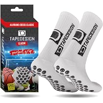 SENDA Gravity Performance Grip Calzini con tecnologia antiscivolo, calcio, corsa, basket, unisex, lunghezza equipaggio