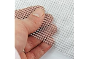 TOULIFLY Grille Métallique Anti Insecte, Acier Inoxydable Grillage,Grille Métallique,Maille en Acier Grillage,Grillage Anti Rongeur,Grillage Mailles Fines,15cmx21cm×2+6x8cm×3