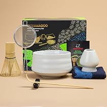 Set da tè Matcha Set Set di frusta in bambù ciotola Matcha Scoop in ceramica di