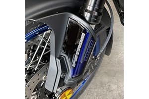 Resin Bike Autocollant Moto Compatibles avec Suzuki V-Strom 1050 XT ABS 2022 Gris Aspen. Protection Garde-Boue Plaque de Direction Contre Les Chocs et Les Éraflures. Paire Autocollant 3D Résinés