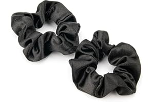 DTXLX Gumki do włosów dla kobiet, miękkie jedwabne gumki, satynowy uchwyt na kucyk premium, gumki do włosów dla kobiet, elastyczne gumki do włosów dla długich, cienkich i grubych kręconych włosów dziewcząt