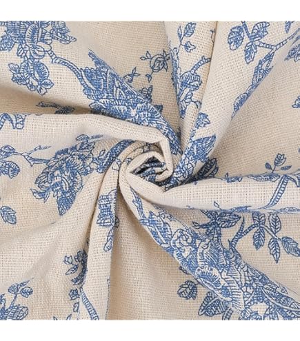TISSU AU MÈTRE Toile de jouy Festin Rouge coton Bachette largeur 1m40 - MCTISSUS EUR 15,40 - FR