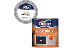 Ma Couleur Sur-Mesure par Dulux Valentine – Peinture Intérieure Murs, Plafonds, Boiseries - Palette Sens, Pièce à Vivre Mat, Noir, 0,5 L