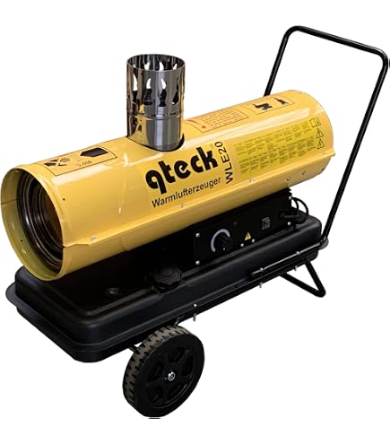 Rotek Heizkanone 50 KW – Ölheizgerät Diesel Bauheizer Für Halle & Baustelle